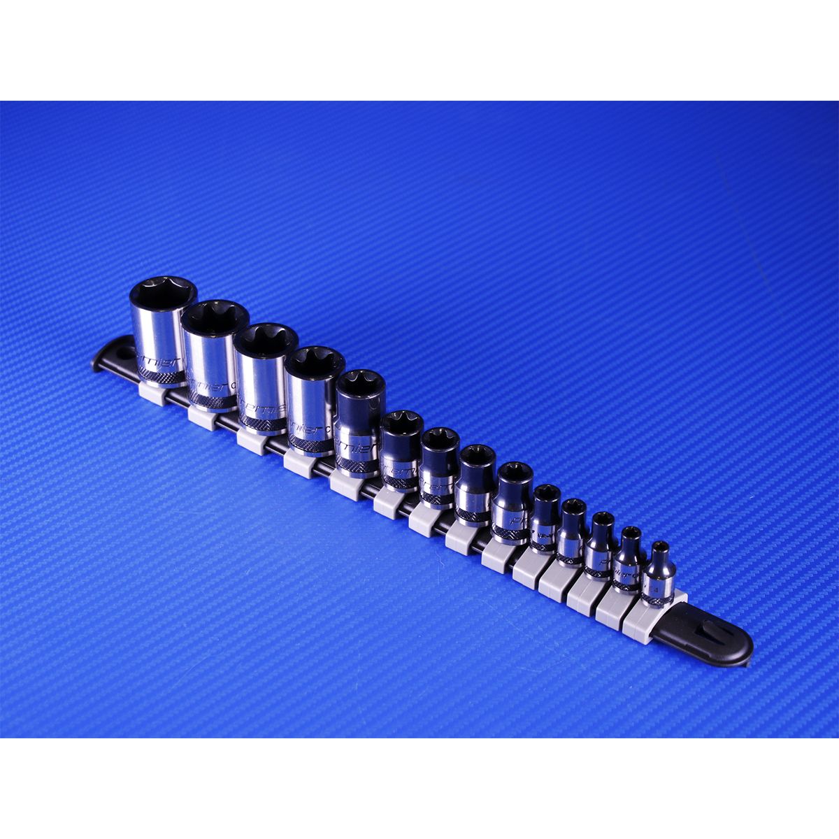 Sealey Premier Black TRX-Star* Socket Set 1/4", 3/8" & 1/2"Sq Drive E4-E24 14pc - Image 3