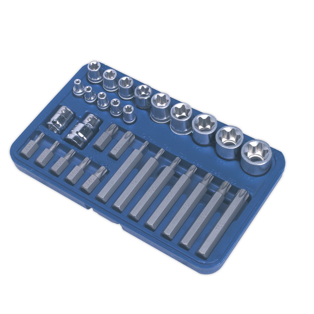 Sealey Premier TRX-Star* Socket & Bit Set 1/4", 3/8" & 1/2"Sq Drive 30pc - Image 3
