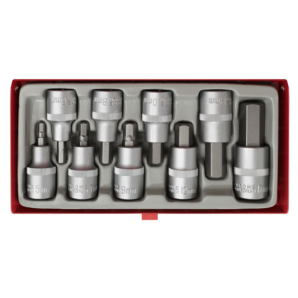 Sealey Premier Hex Socket Bit Set 1/2"Sq Drive 9pc - Image 3