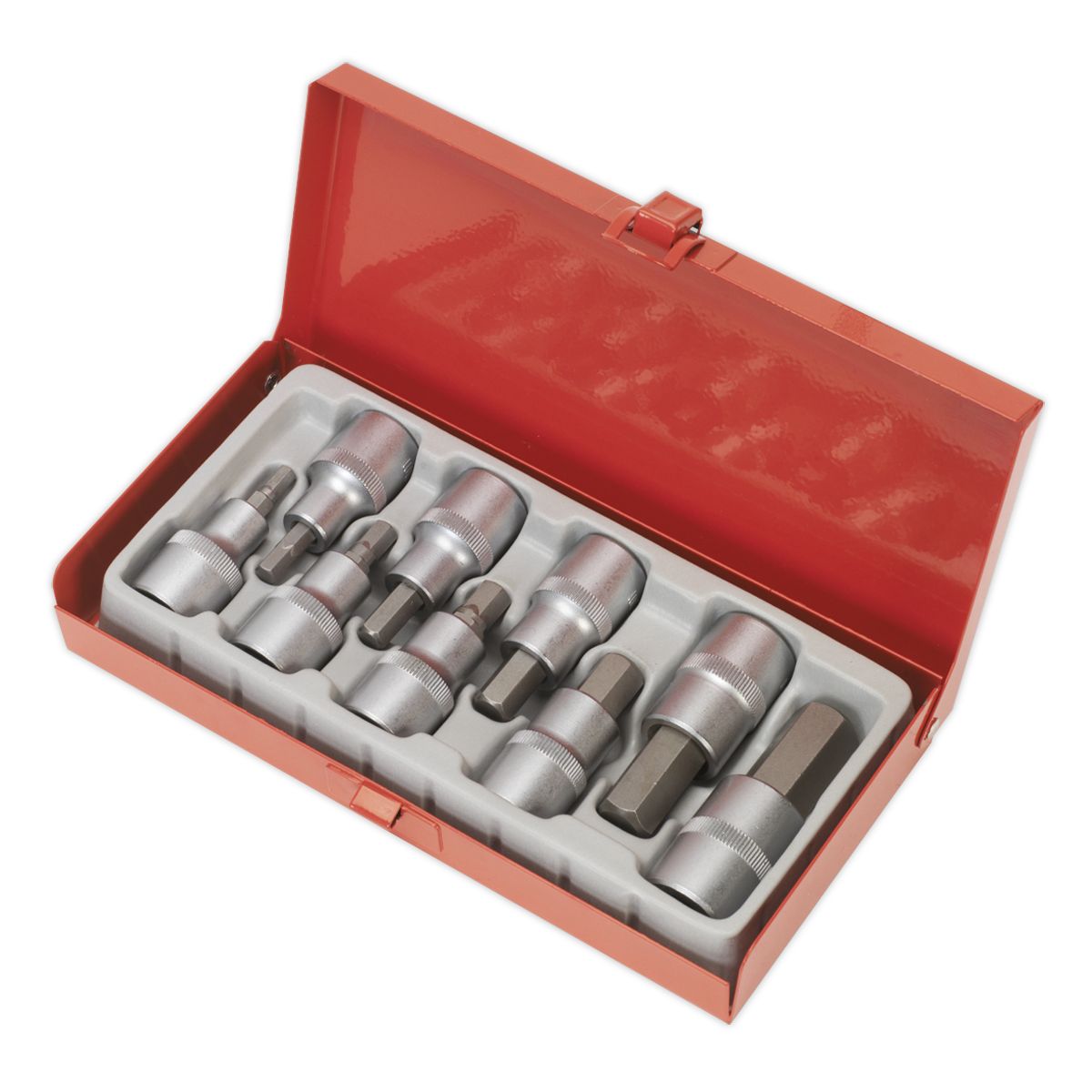Sealey Premier Hex Socket Bit Set 1/2"Sq Drive 9pc - Image 4