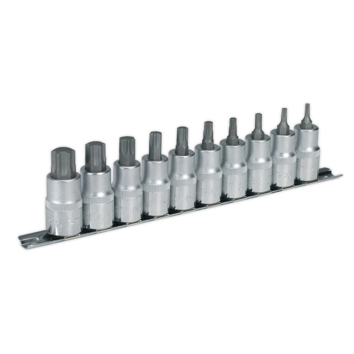 Sealey Premier TRX-Star* Socket Bit Set 1/2"Sq Drive 10pc - Image 1