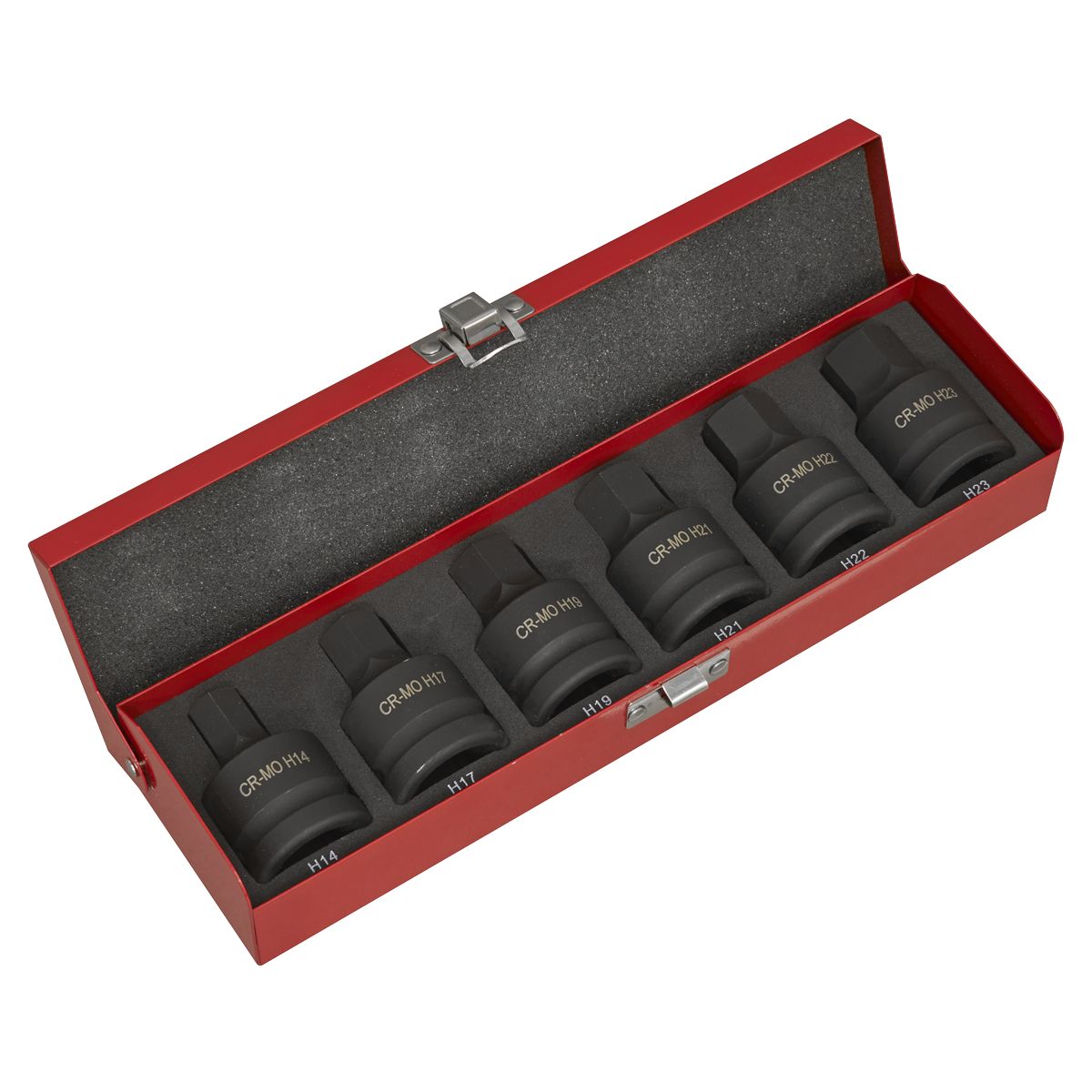 Sealey Premier Hex Impact Socket Bit Set 3/4"Sq Drive 6pc - Image 1