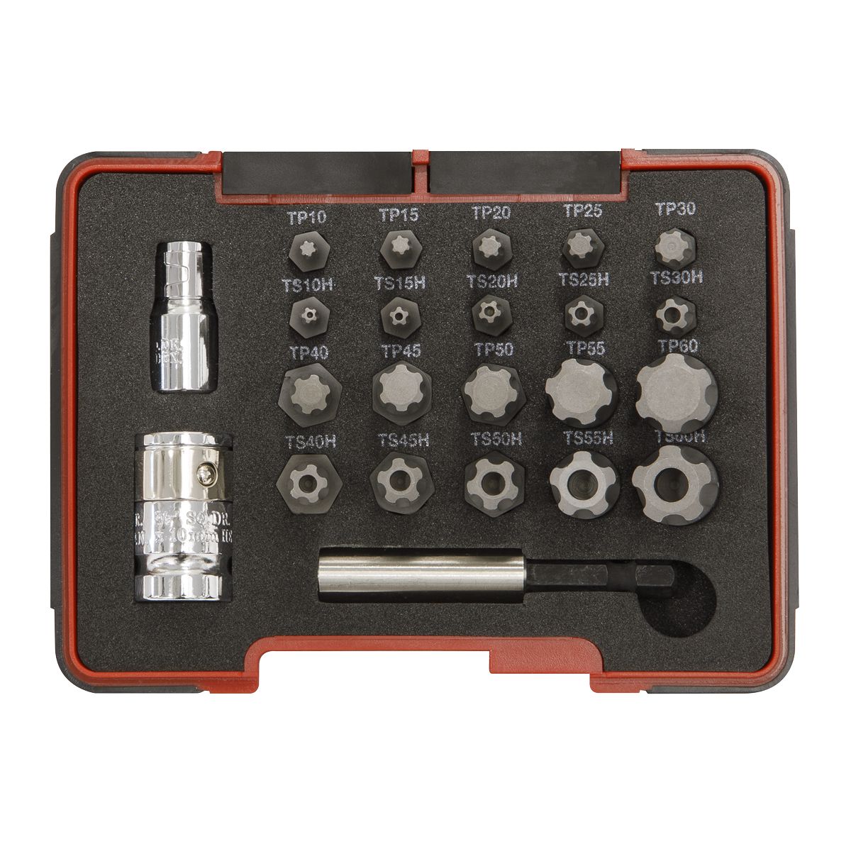 Sealey Premier TRX-P* & Security TRX-TS* Bit Set 1/4" & 3/8"Sq Drive 23pc - Image 3