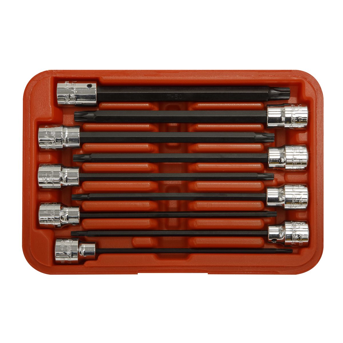 Sealey Premier TRX-Star* Socket Bit Set 3/8"Sq Drive 150mm 9pc - Image 5