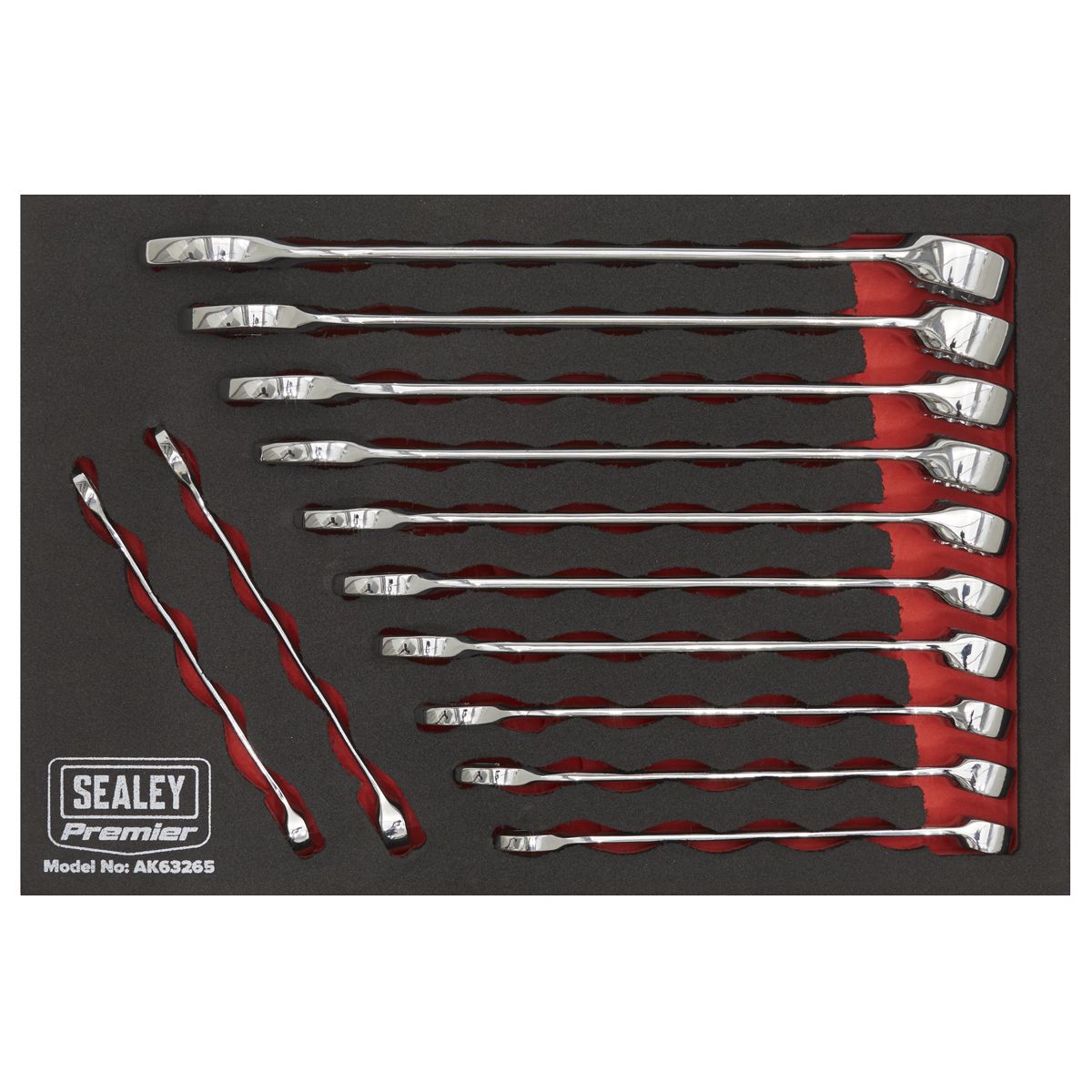 Sealey Premier Combination Spanner Set 12pc - Image 5