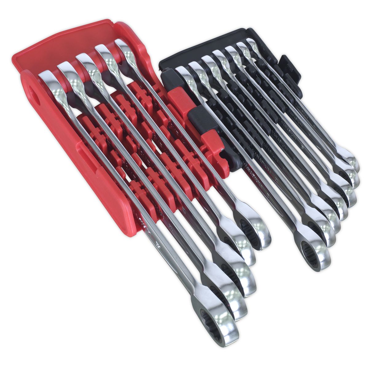 Sealey Premier Platinum Ratchet Combination Spanner Set 12pc - Image 4