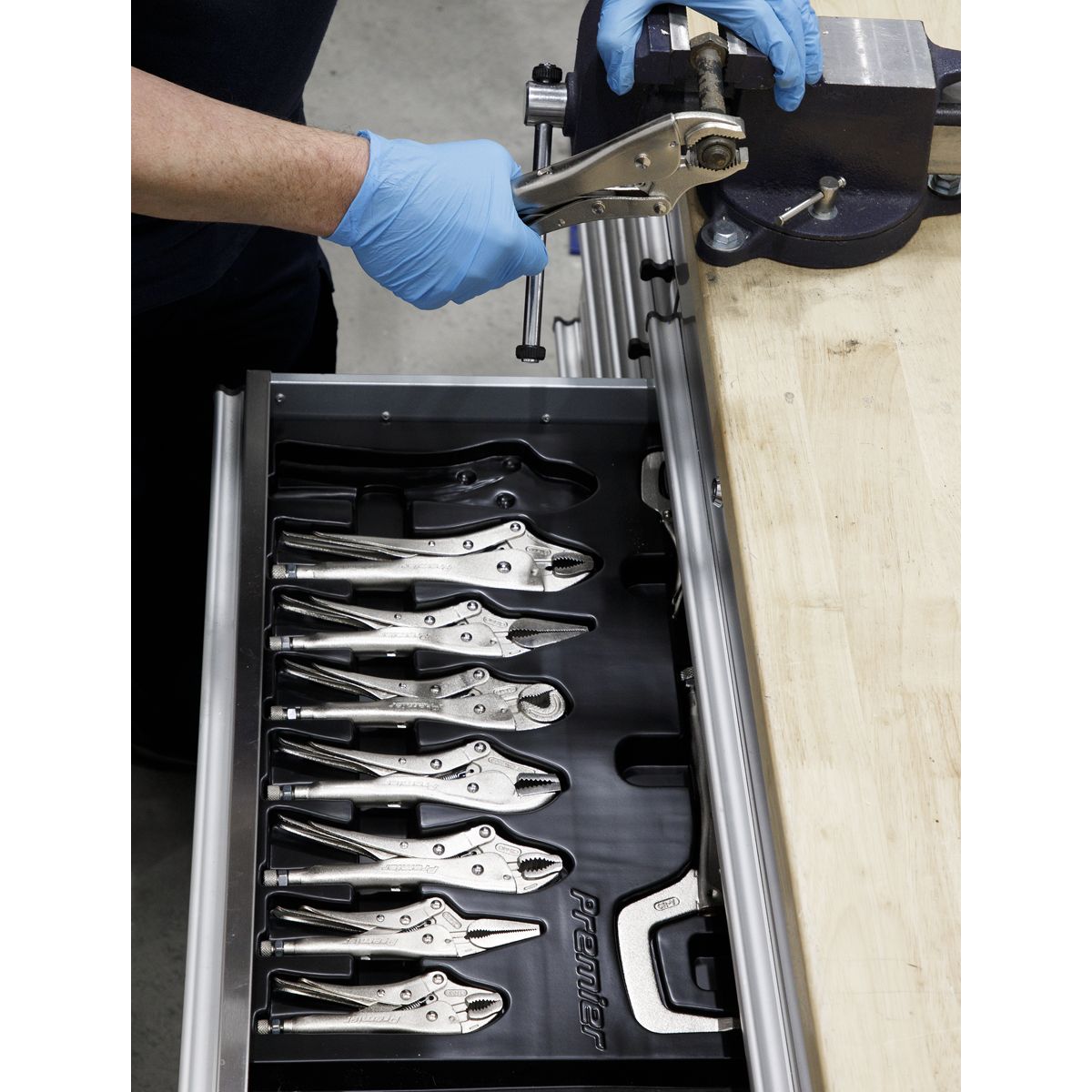 Sealey Premier Locking Pliers Set 10pc - Image 4
