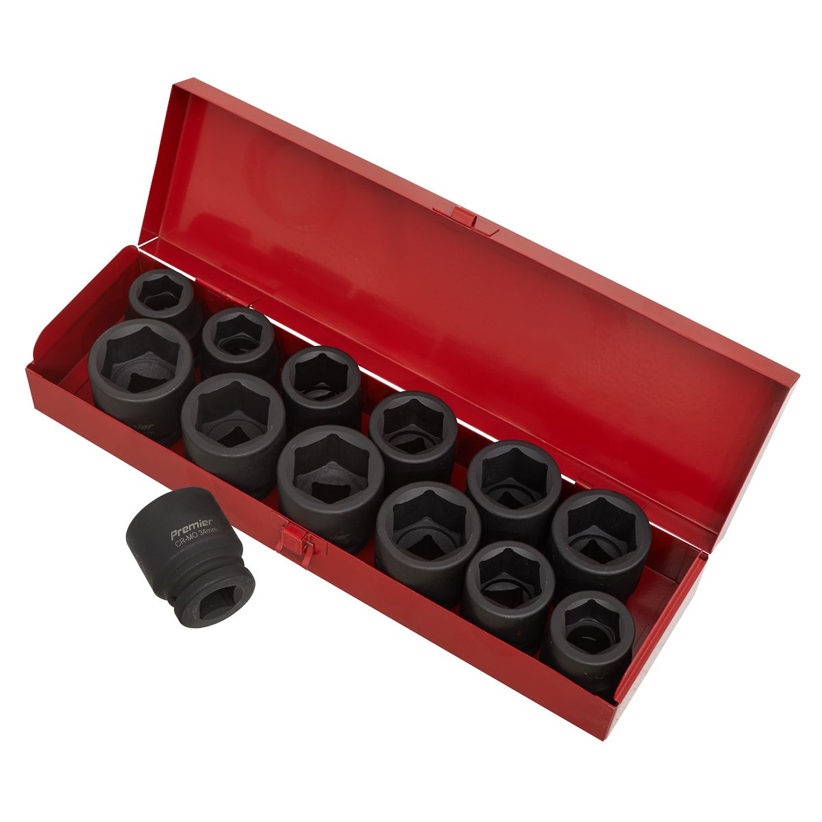 Sealey Premier Metric/Imperial Impact Socket Set 3/4"Sq Drive 13pc - Image 3