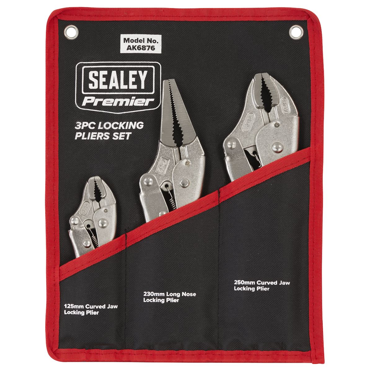 Sealey Premier Locking Pliers Set 3pc - Image 3