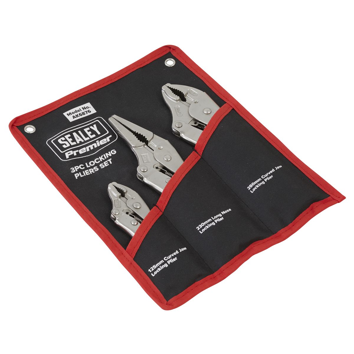 Sealey Premier Locking Pliers Set 3pc - Image 4