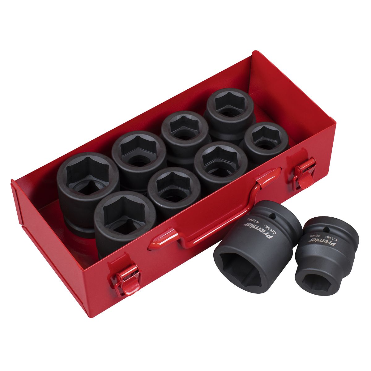 Sealey Premier Metric/Imperial Impact Socket Set 1"Sq Drive 10pc - Image 4