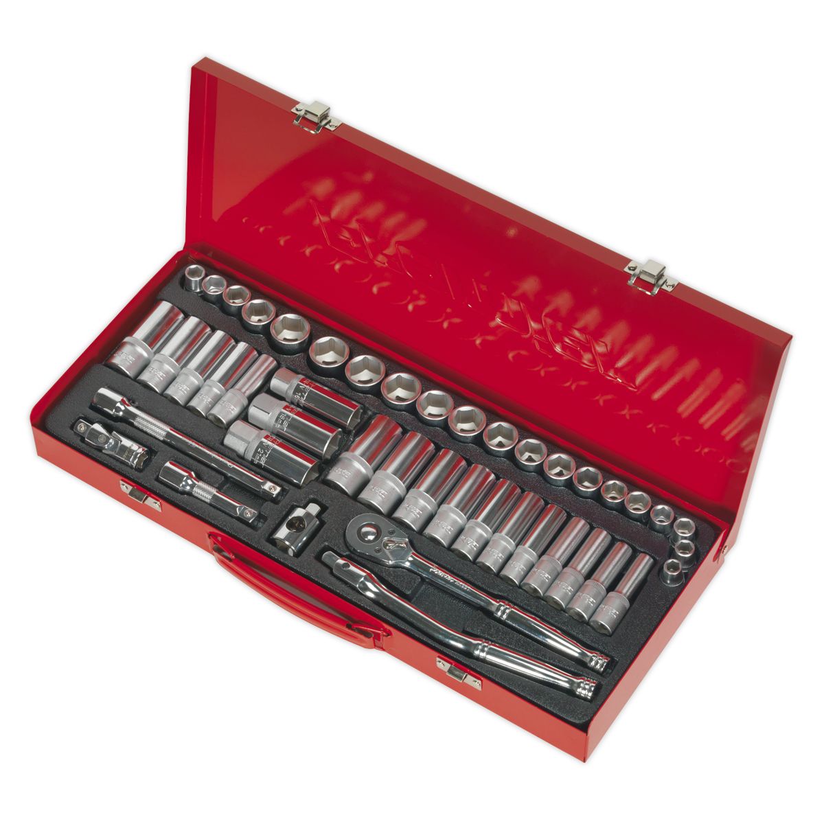 Sealey Premier Metric/Imperial Socket Set 3/8"Sq Drive 45pc - Image 3