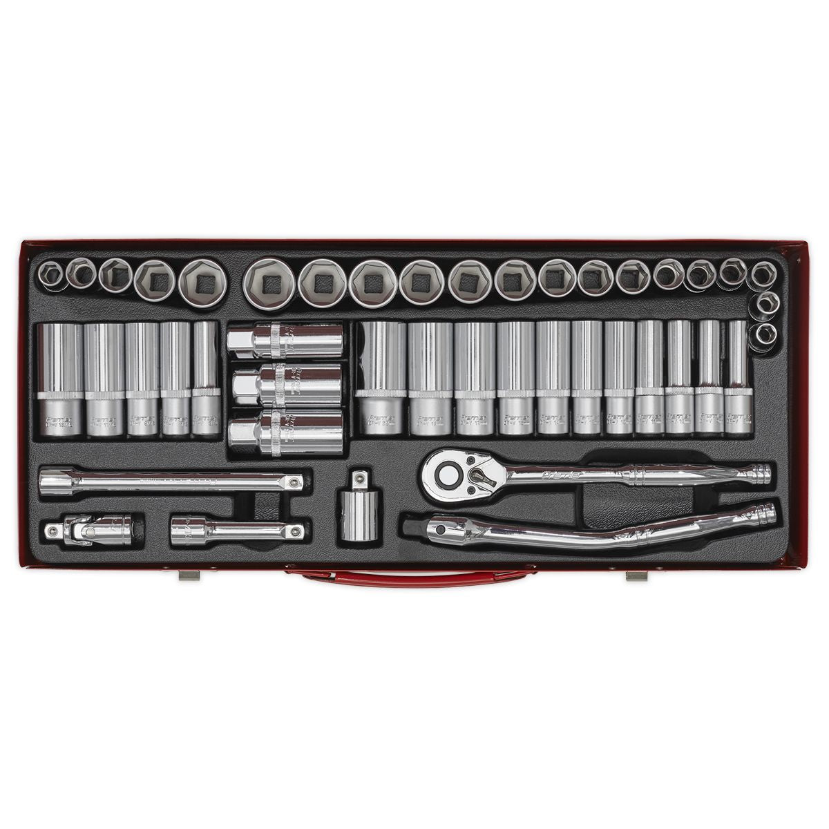 Sealey Premier Metric/Imperial Socket Set 3/8"Sq Drive 45pc - Image 4