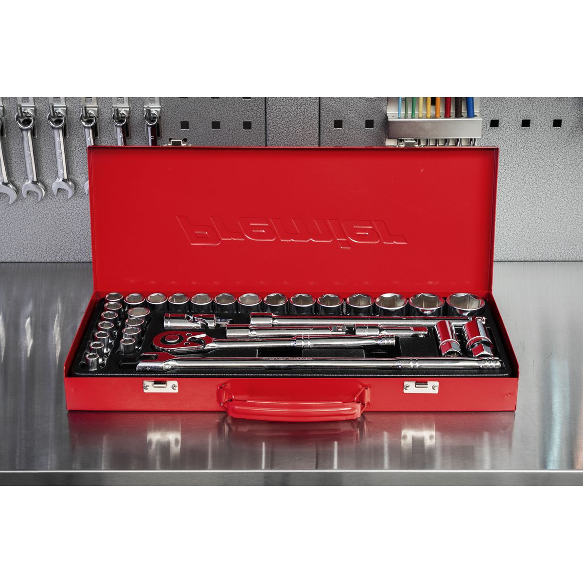 Sealey Premier Metric/Imperial Socket Set 1/2"Sq Drive 32pc - Image 6