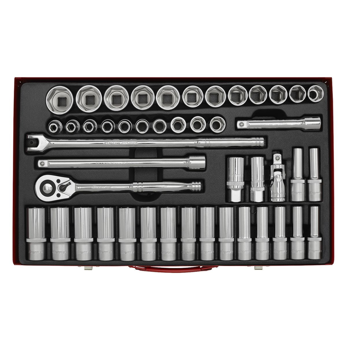 Sealey Premier Socket Set 1/2"Sq Drive 46pc - Image 3