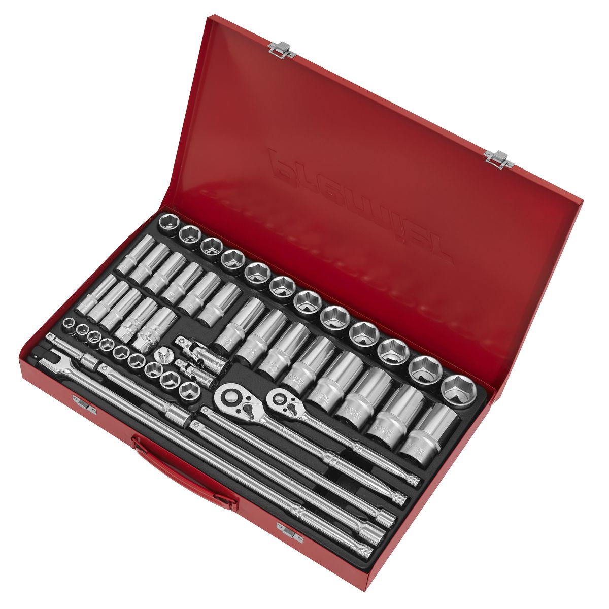 Sealey Premier Socket Set 3/8" & 1/2"Sq Drive 50pc - Image 3