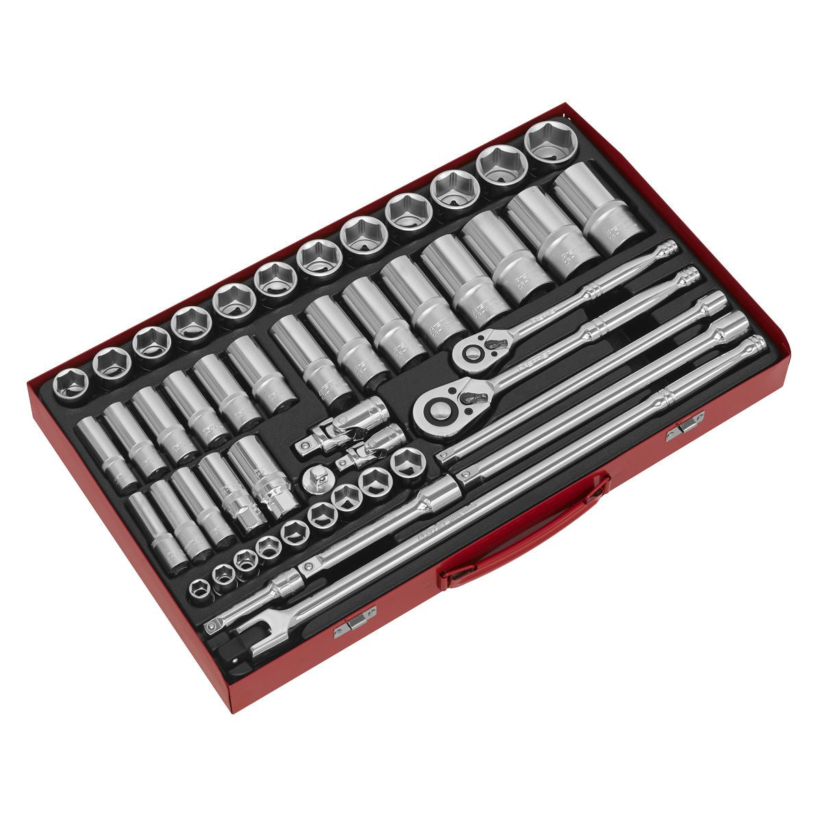 Sealey Premier Socket Set 3/8" & 1/2"Sq Drive 50pc - Image 6