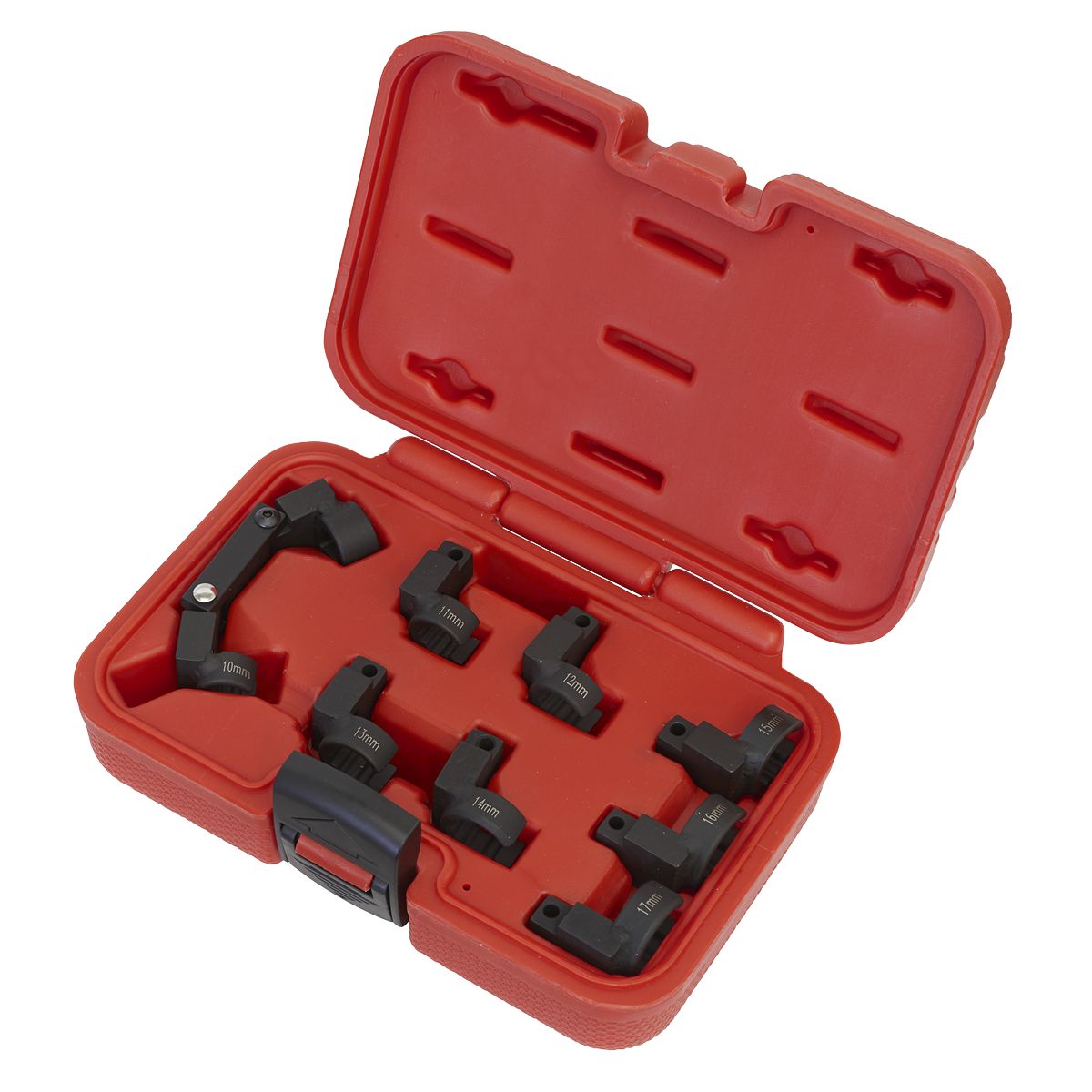 Sealey Injector Pipe Socket Set 3/8"Sq Drive 9pc - Image 3