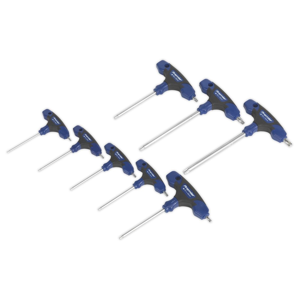 Sealey Premier T-Handle TRX-Star* Key Set 8pc - Image 1