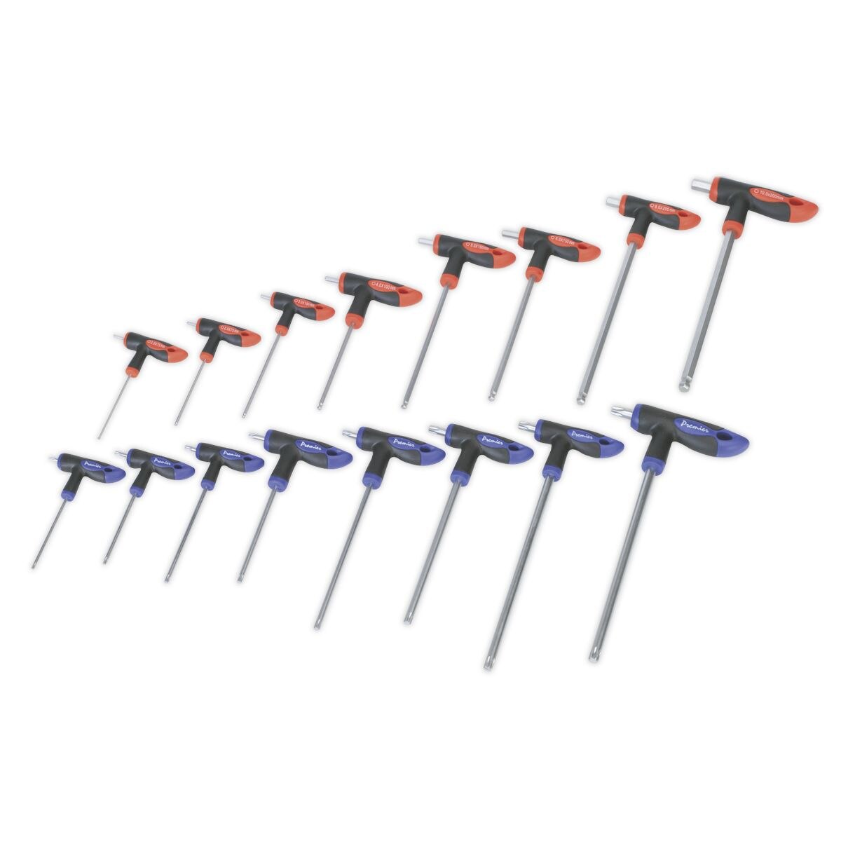 Sealey Premier T-Handle TRX-Star* & Hex Key Set 16pc - Image 3