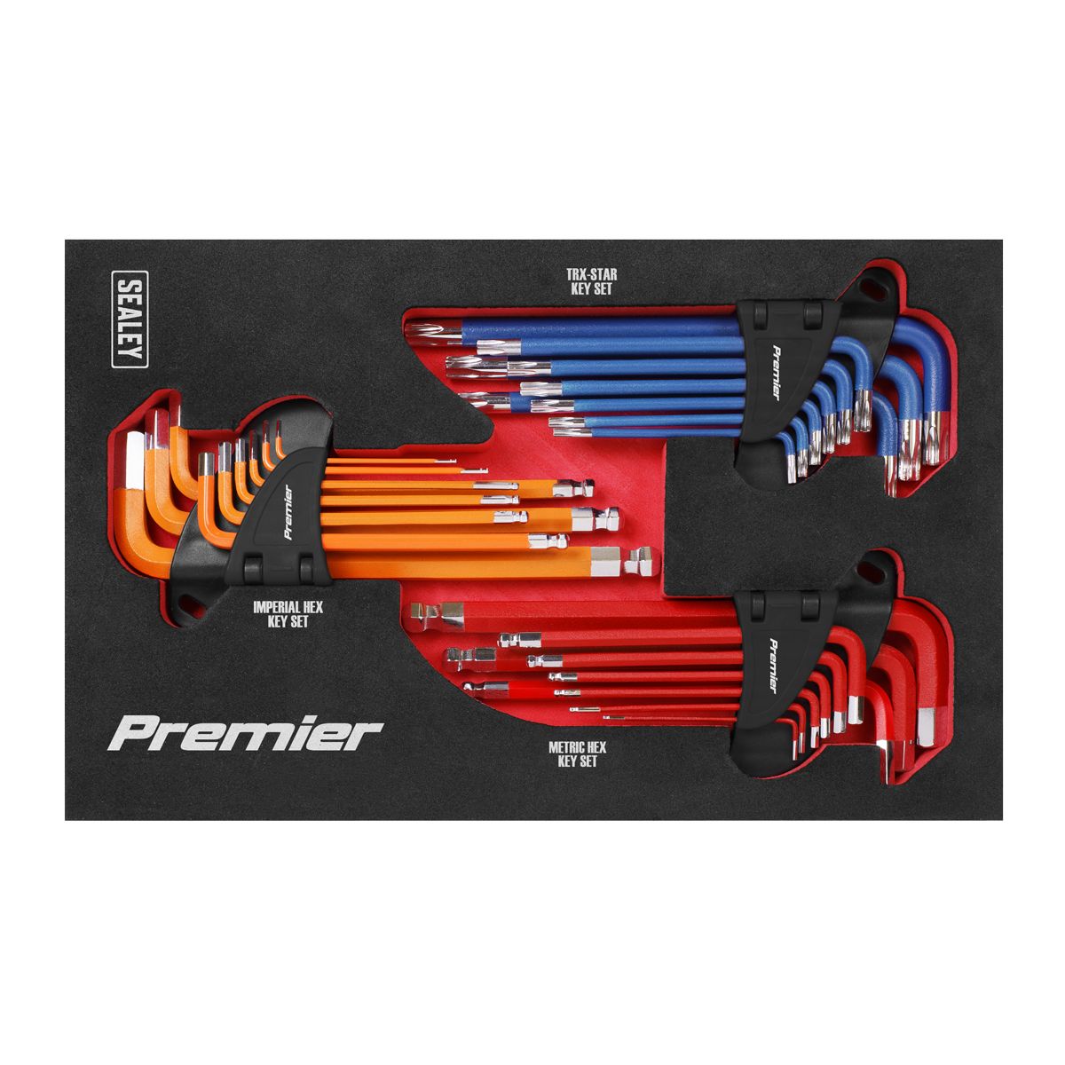 Sealey Premier Master Hex Key Set 27pc - Image 6