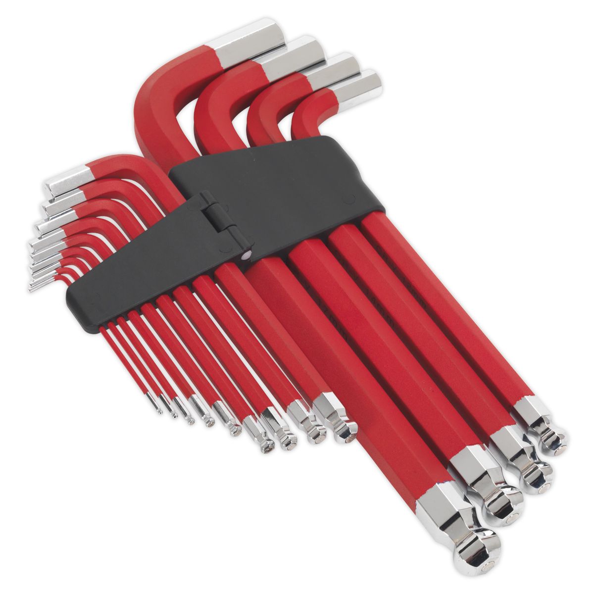 Sealey Premier Jumbo Anti-Slip Ball-End Hex Key Set 13pc - Image 3