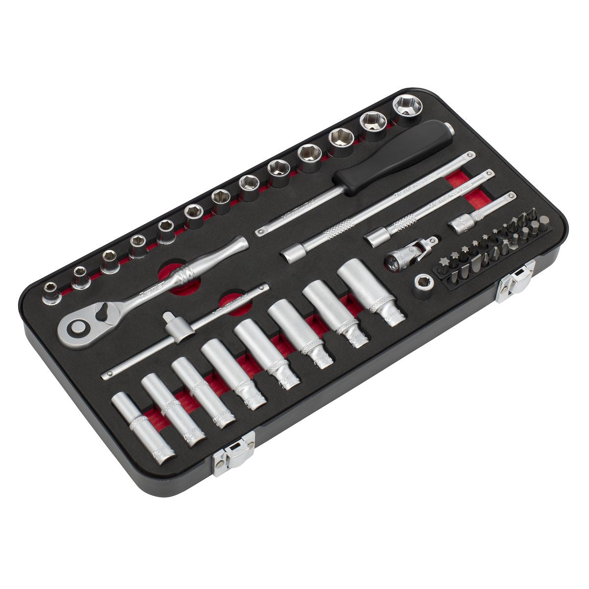 Sealey Premier Platinum Socket Set 1/4"Sq Drive 49pc - Image 6