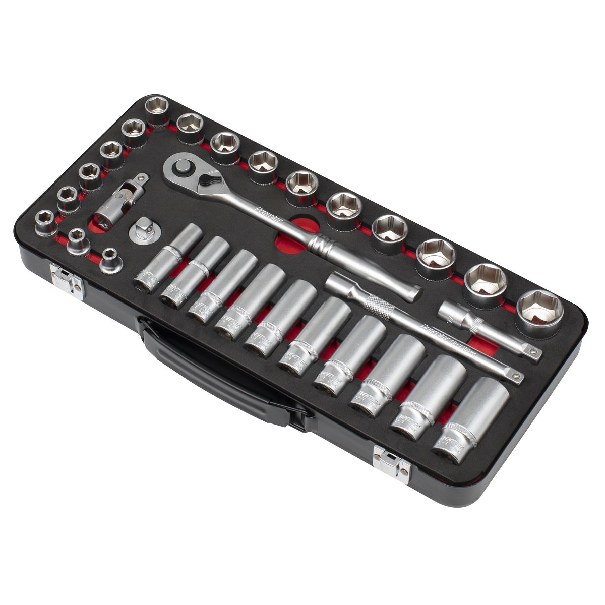 Sealey Premier Platinum Socket Set 3/8"Sq Drive 32pc - Image 4