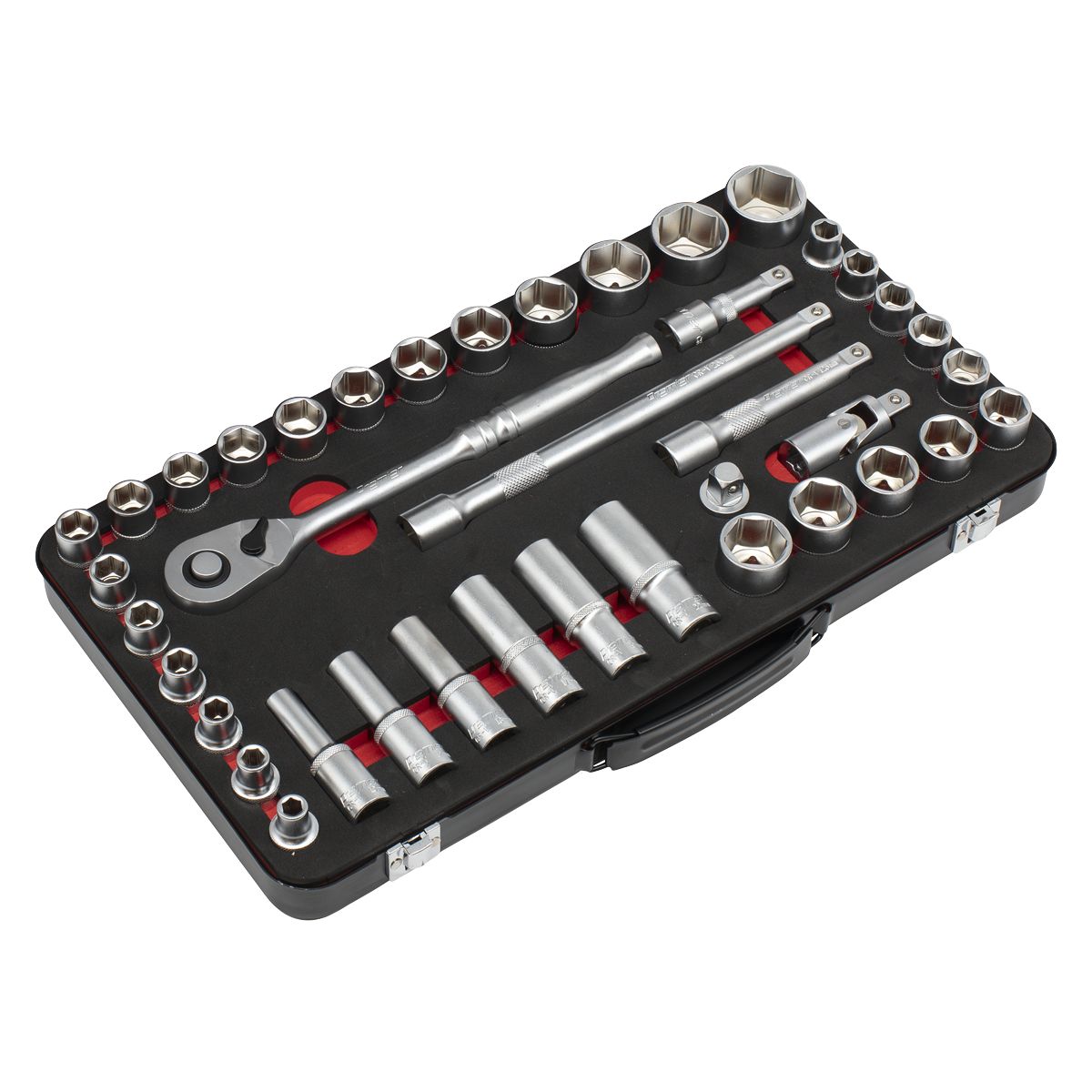 Sealey Premier Platinum Metric/Imperial Socket Set 1/2"Sq Drive 40pc - Image 4