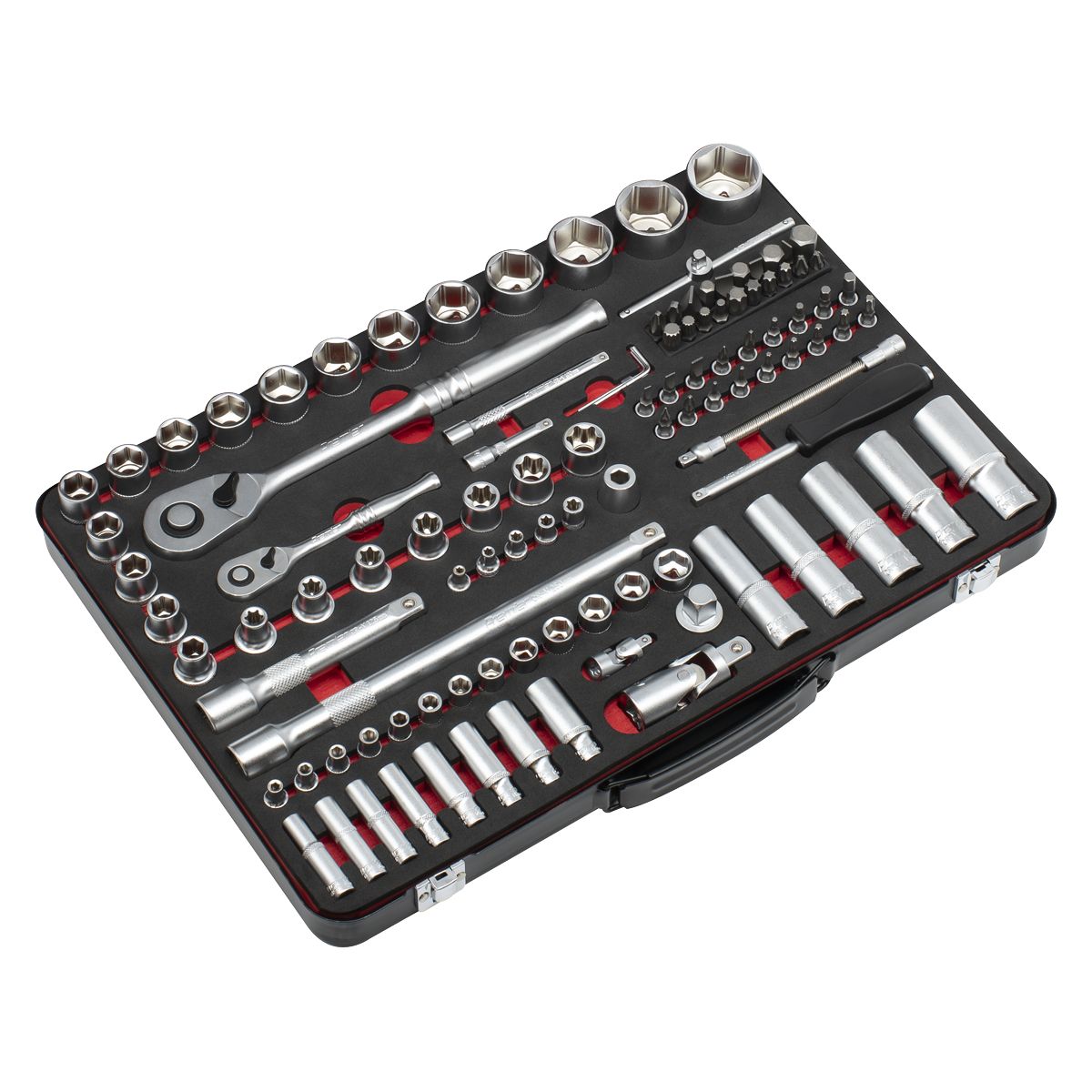 Sealey Premier Platinum Socket Set 1/4" & 1/2"Sq Drive 108pc - Image 7