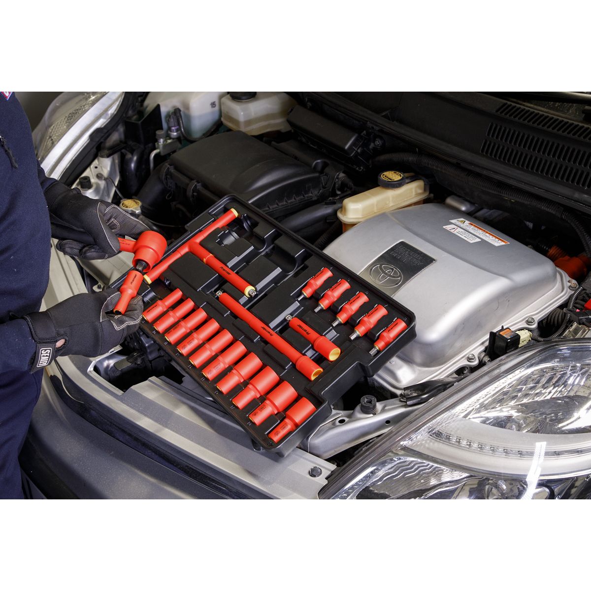 Sealey Premier Insulated Tool Kit 3/8"Sq Drive 1000V 50pc - Image 10