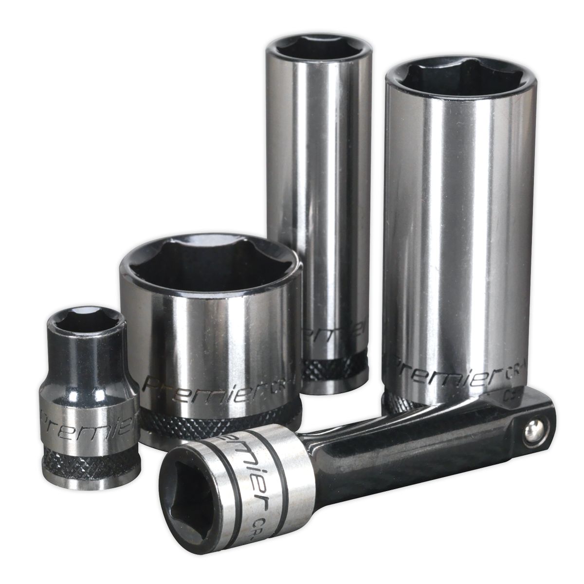 Sealey Premier Black Socket Set 3/8"Sq Drive 34pc - Image 9