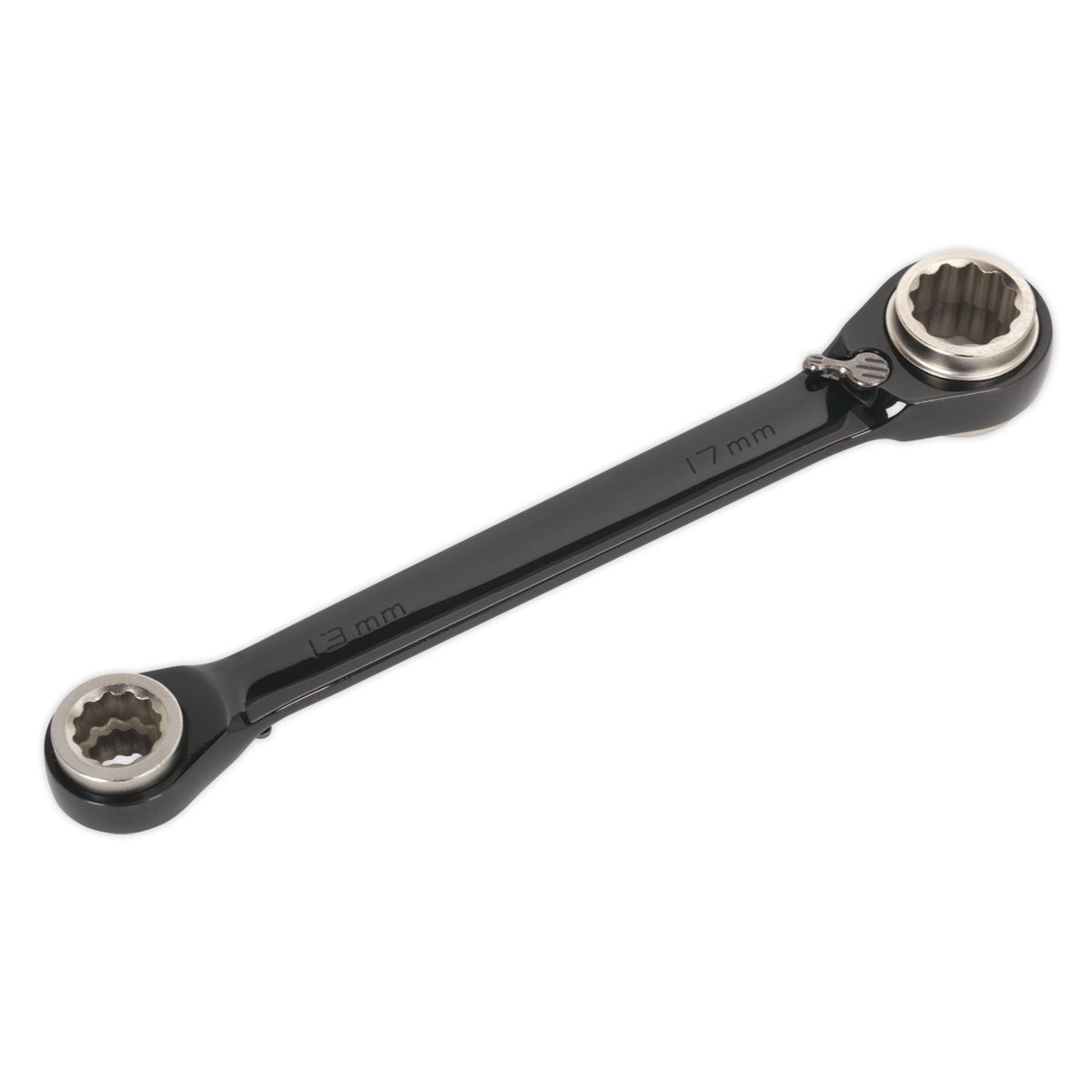 Sealey Premier 4-in-1 Reversible Ratchet Ring Spanner - Image 1