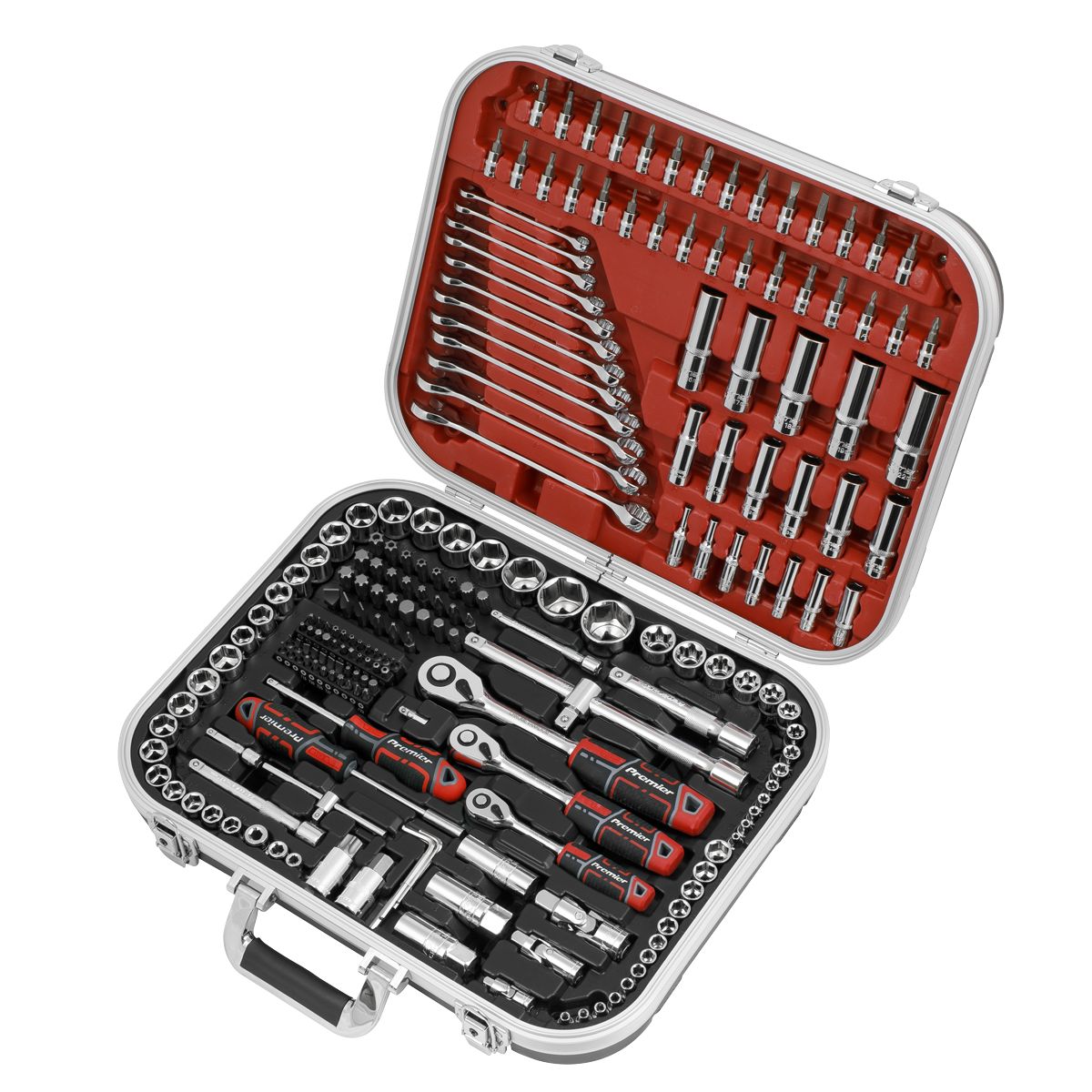 Sealey Premier Socket Set 1/4", 3/8" & 1/2"Sq Drive 216pc - Image 3