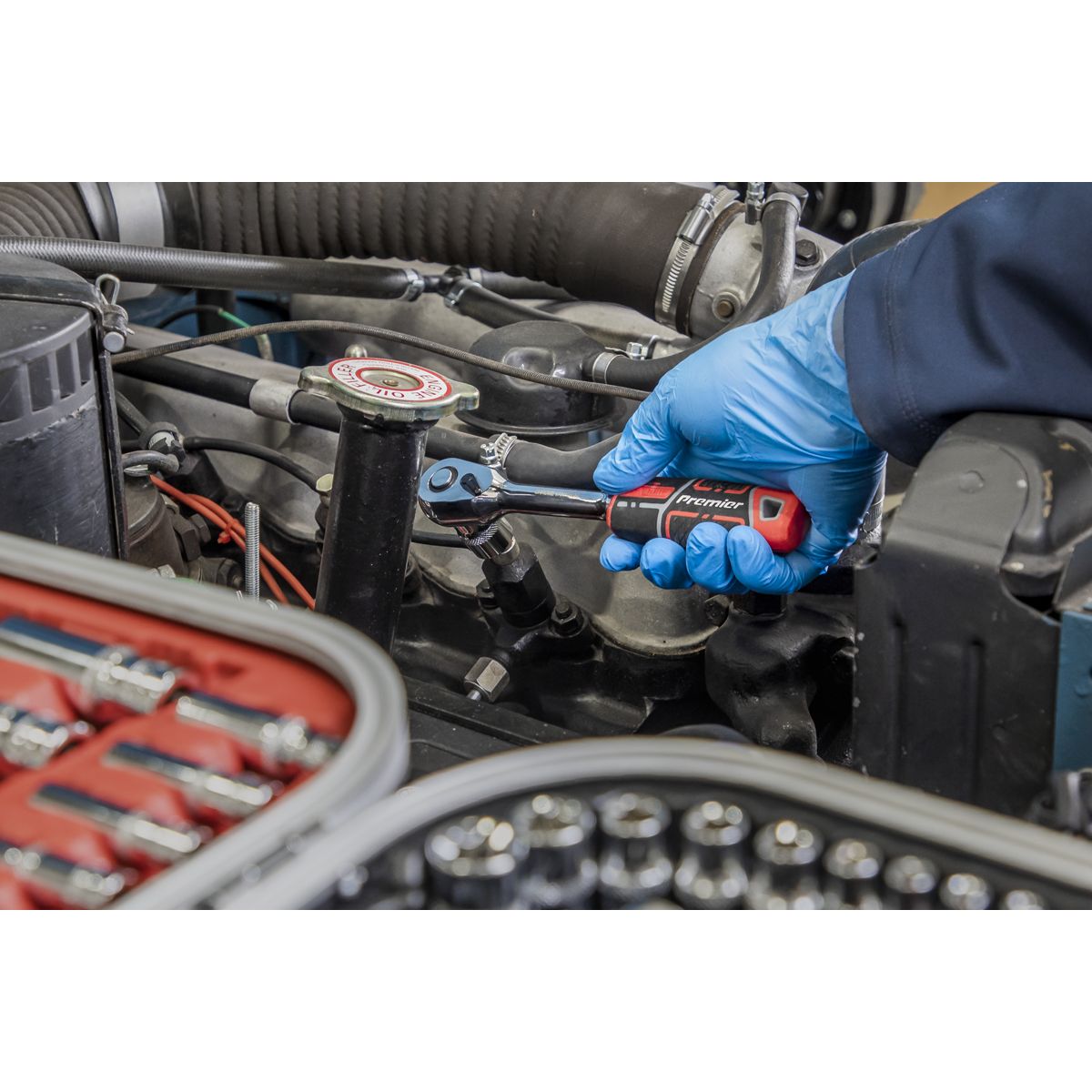 Sealey Premier Socket Set 1/4", 3/8" & 1/2"Sq Drive 216pc - Image 7