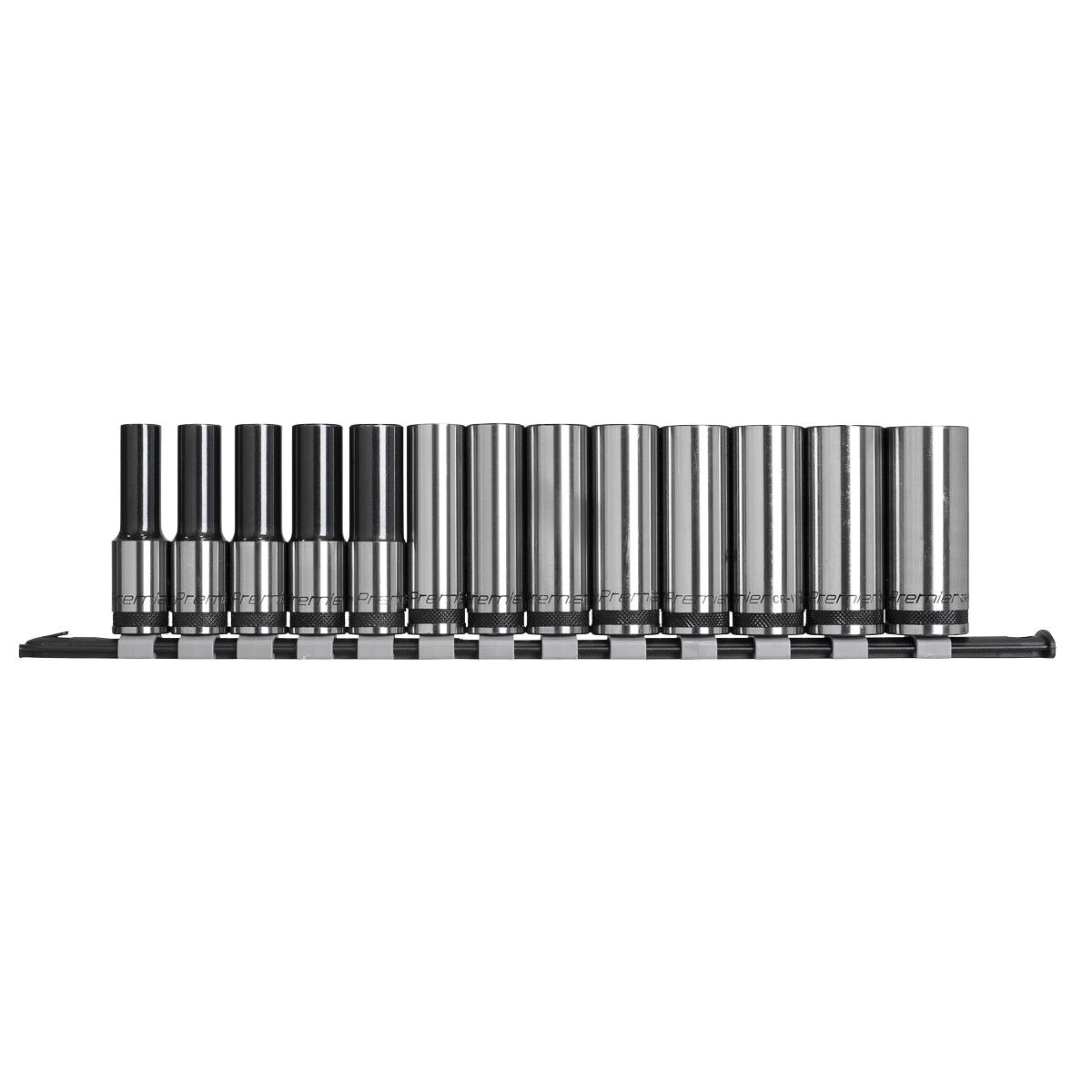 Sealey Premier Black Deep Socket Set 1/2"Sq Drive 13pc - Image 3