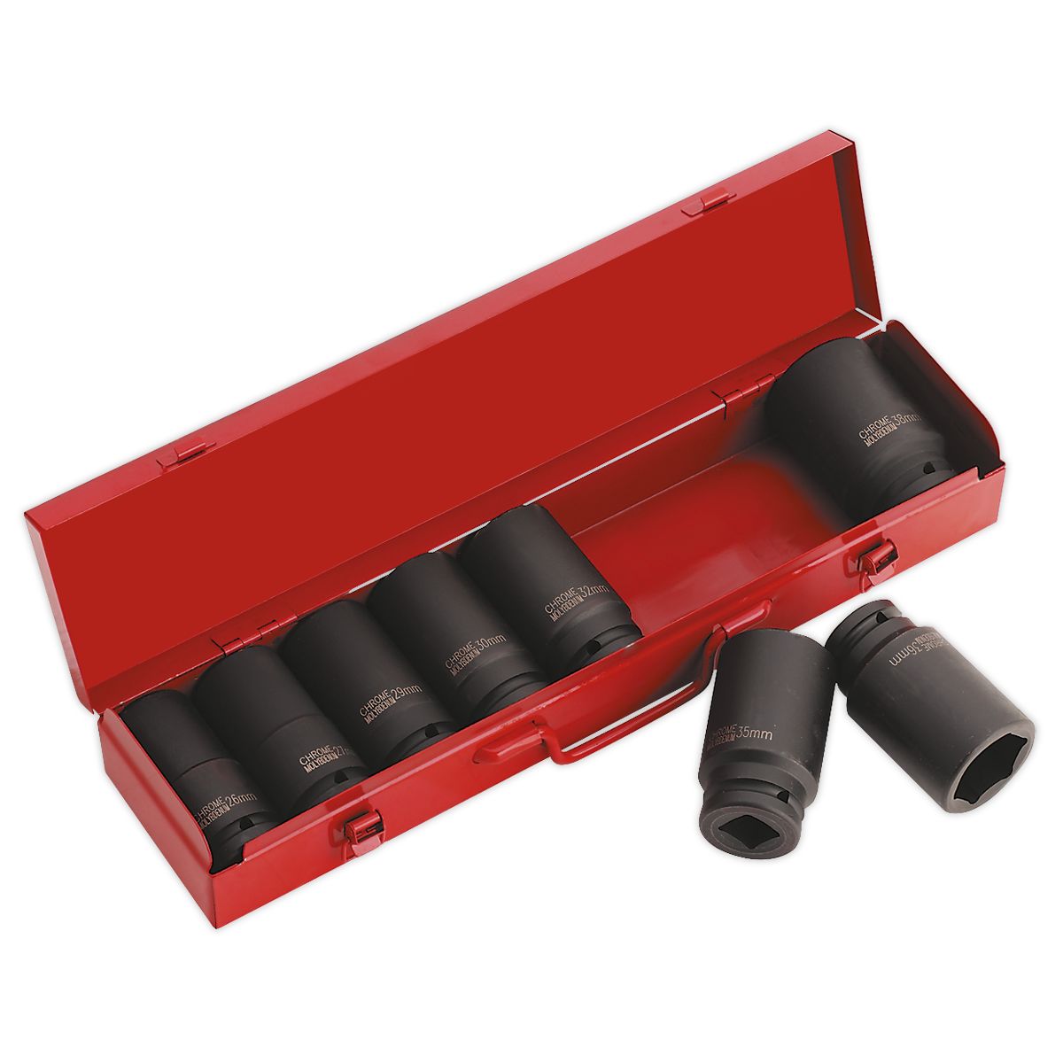 Sealey Premier Deep Impact Socket Set 3/4"Sq Drive 8pc - Image 1