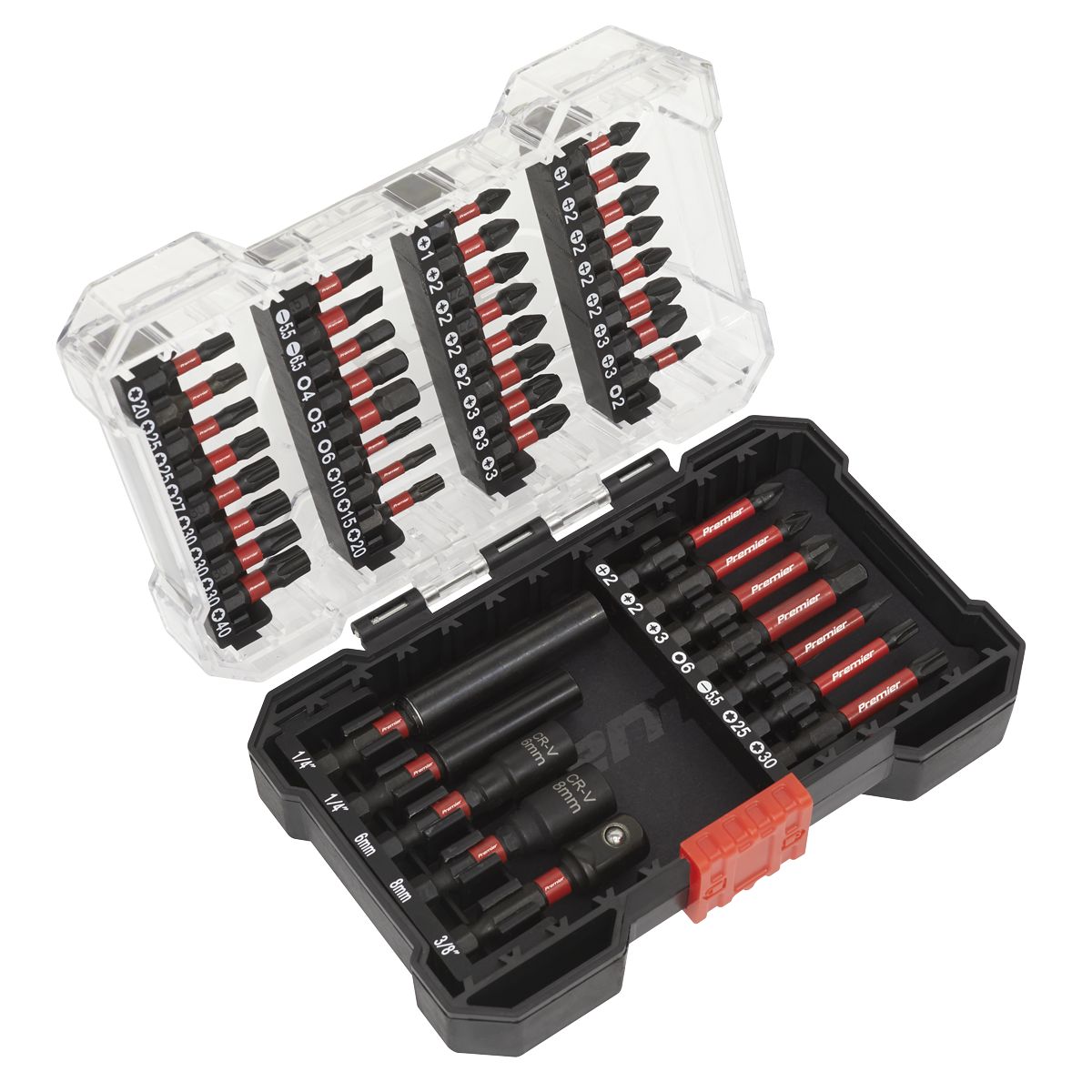 Sealey Premier Power Tool Bit Set 44pc Impact Grade - Image 1