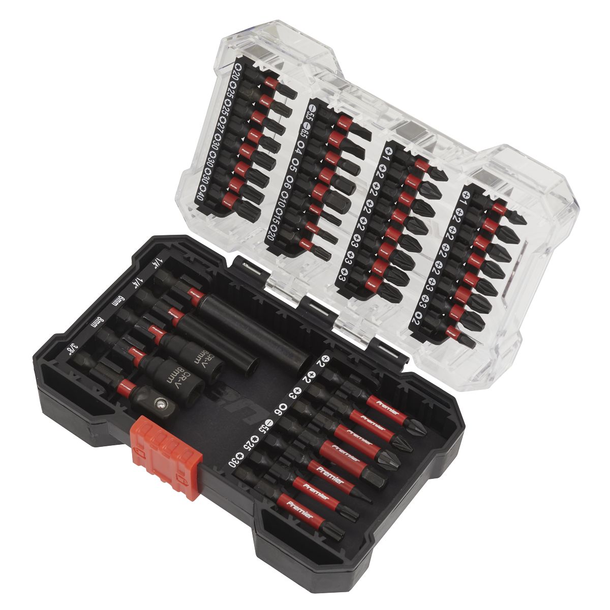 Sealey Premier Power Tool Bit Set 44pc Impact Grade - Image 2