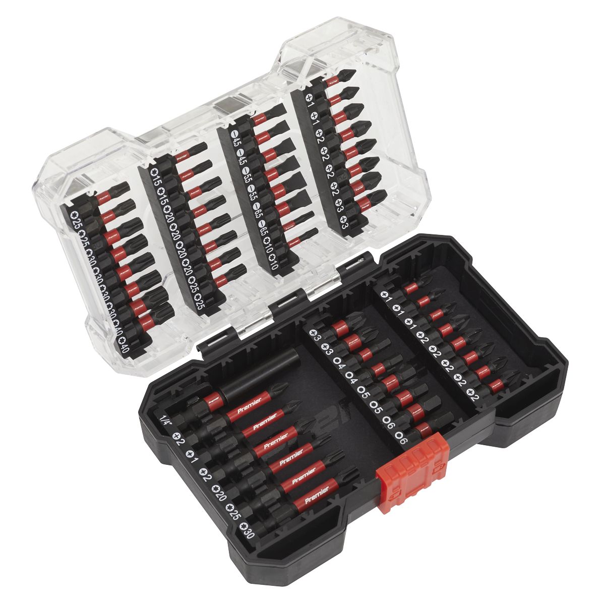 Sealey Premier Impact Grade Power Tool Bit Set 55pc - Image 1