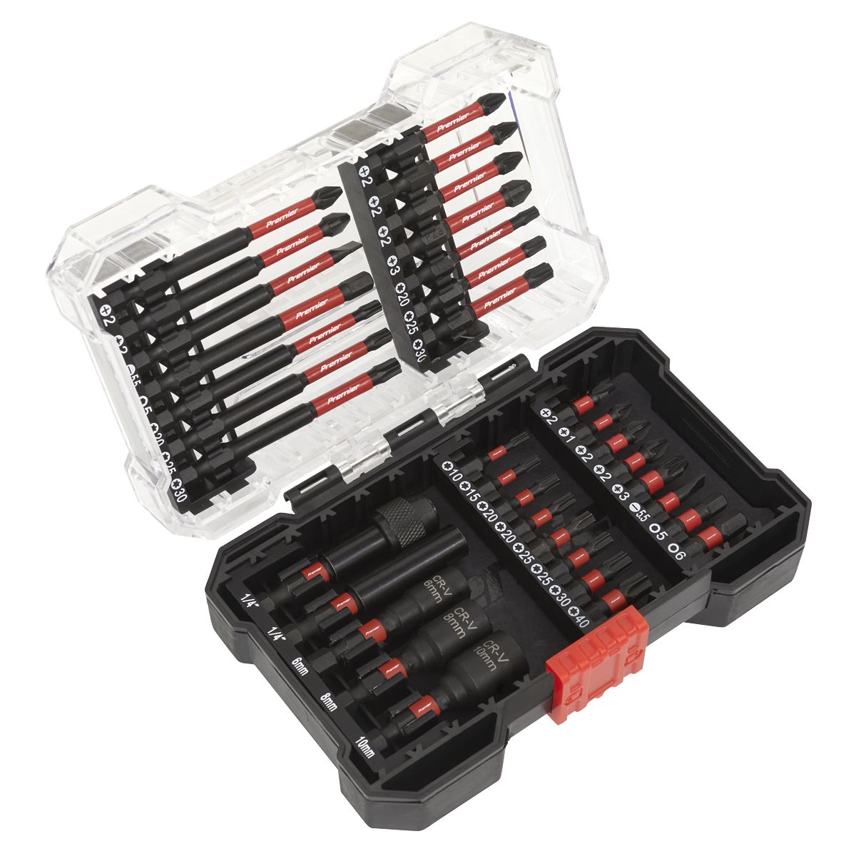 Sealey Premier Impact Grade Power Tool Bit Set 35pc - Image 1