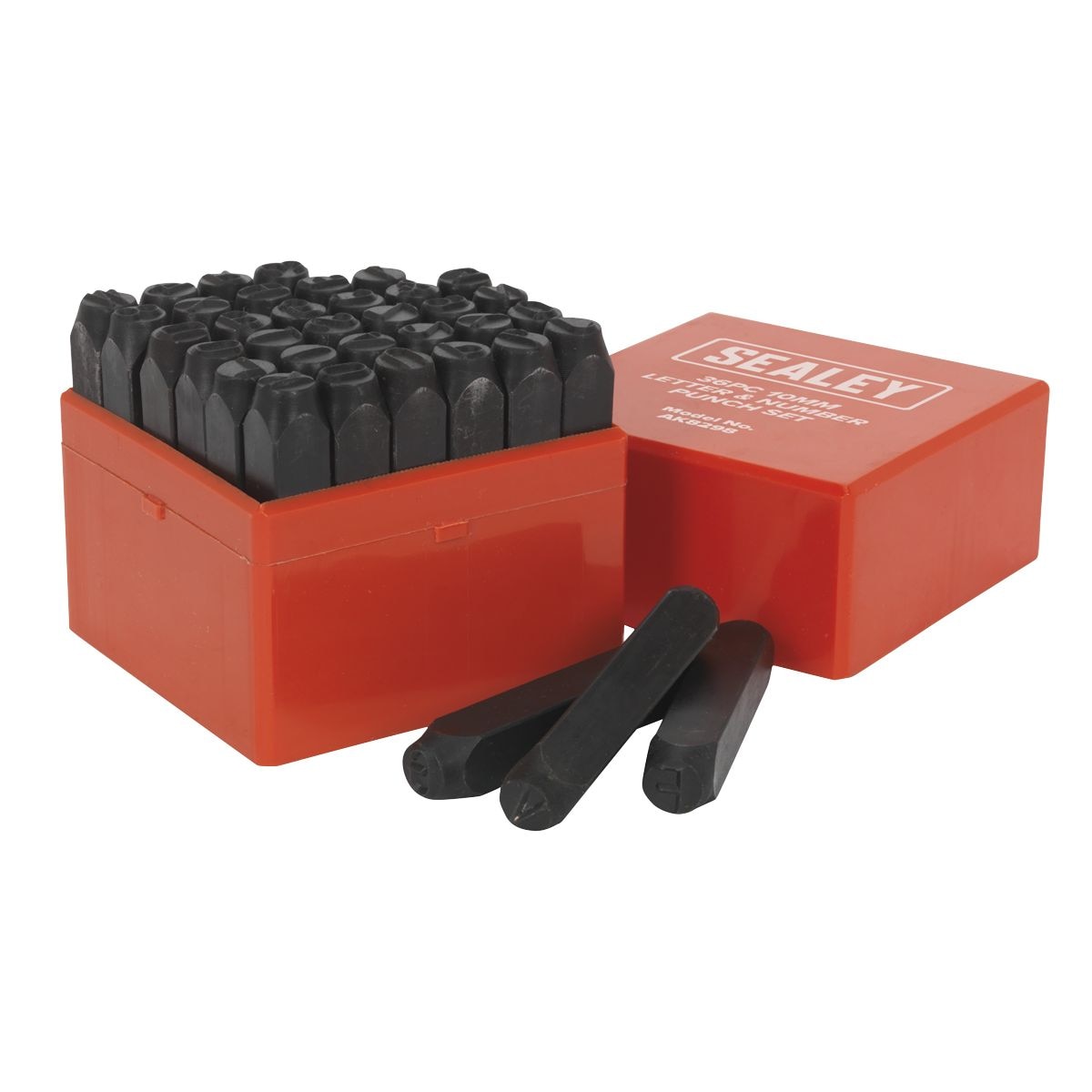 Sealey Letter & Number Punch Set 10mm 36pc - Image 1