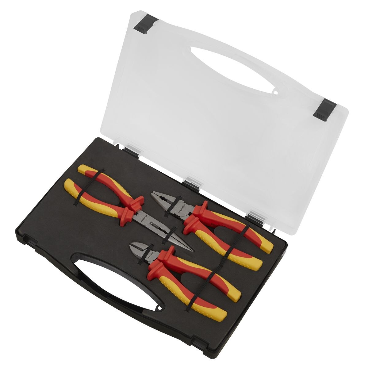 Sealey Premier Pliers Set 3pc - VDE Approved - Image 4