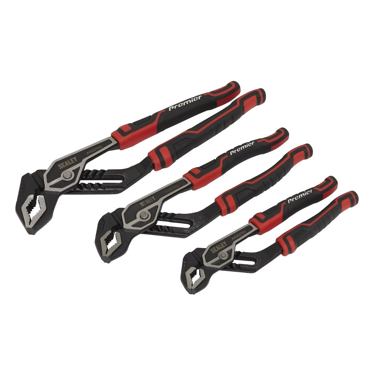 Sealey Premier Water Pump Pliers Set 3pc - Image 1