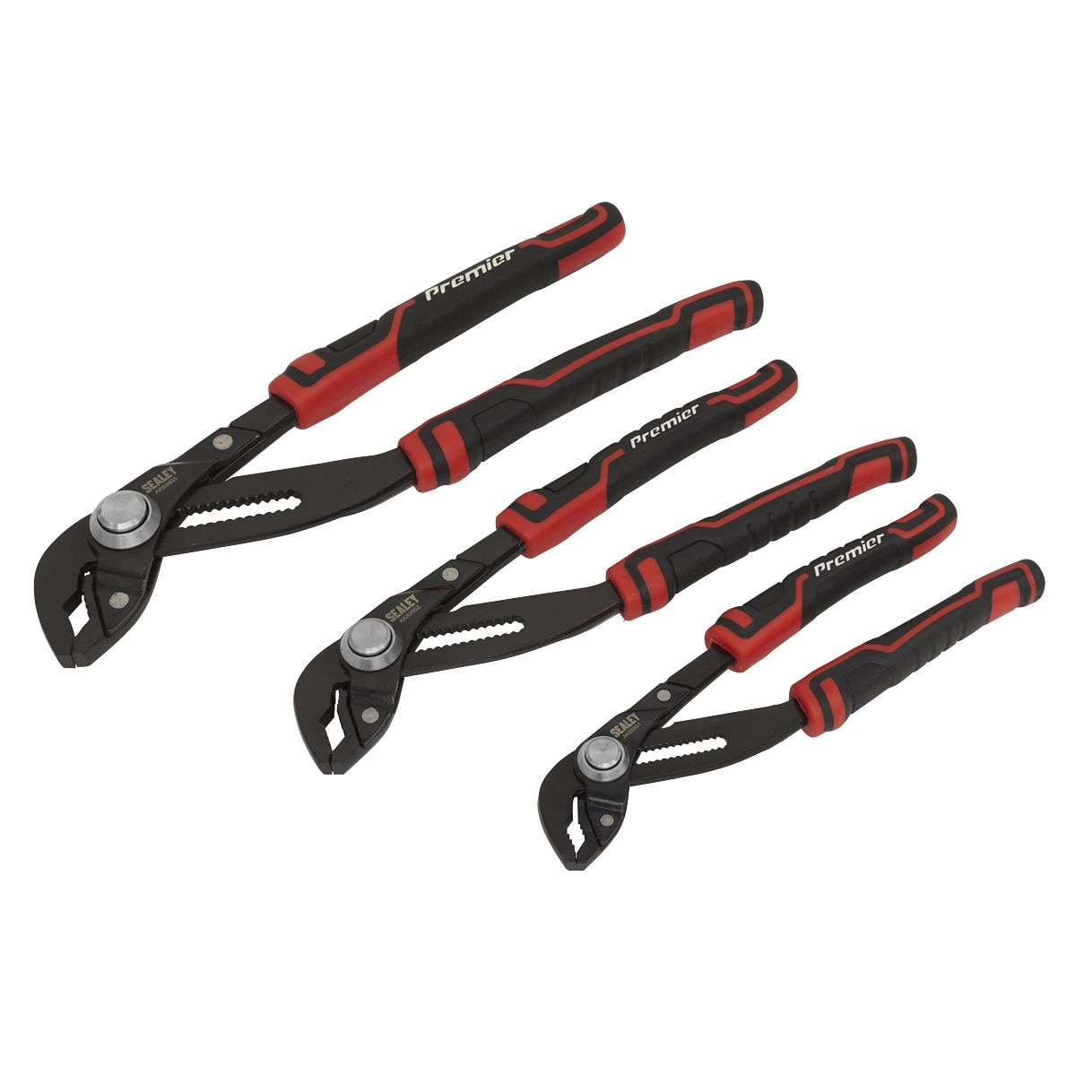 Sealey Premier Quick Release Water Pump Pliers Set 3pc - Image 1
