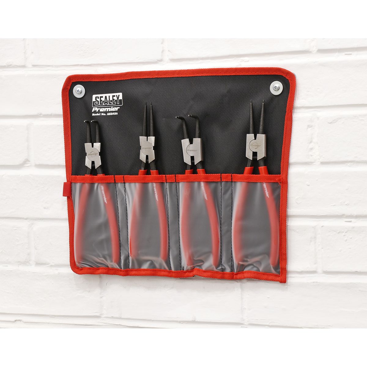 Sealey Premier Circlip Pliers Set Internal/External 230mm 4pc - Image 2