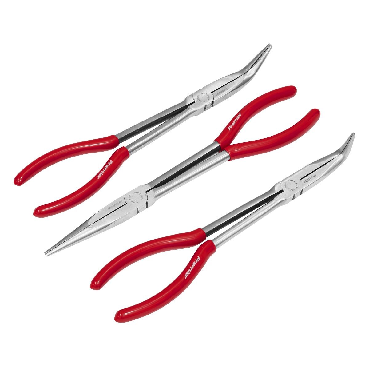 Sealey Premier Needle Nose Pliers Set 280mm 3pc - Image 4