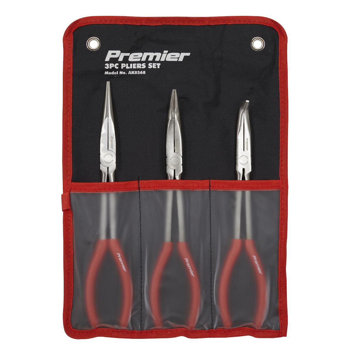 Sealey Premier Needle Nose Pliers Set 280mm 3pc - Image 6