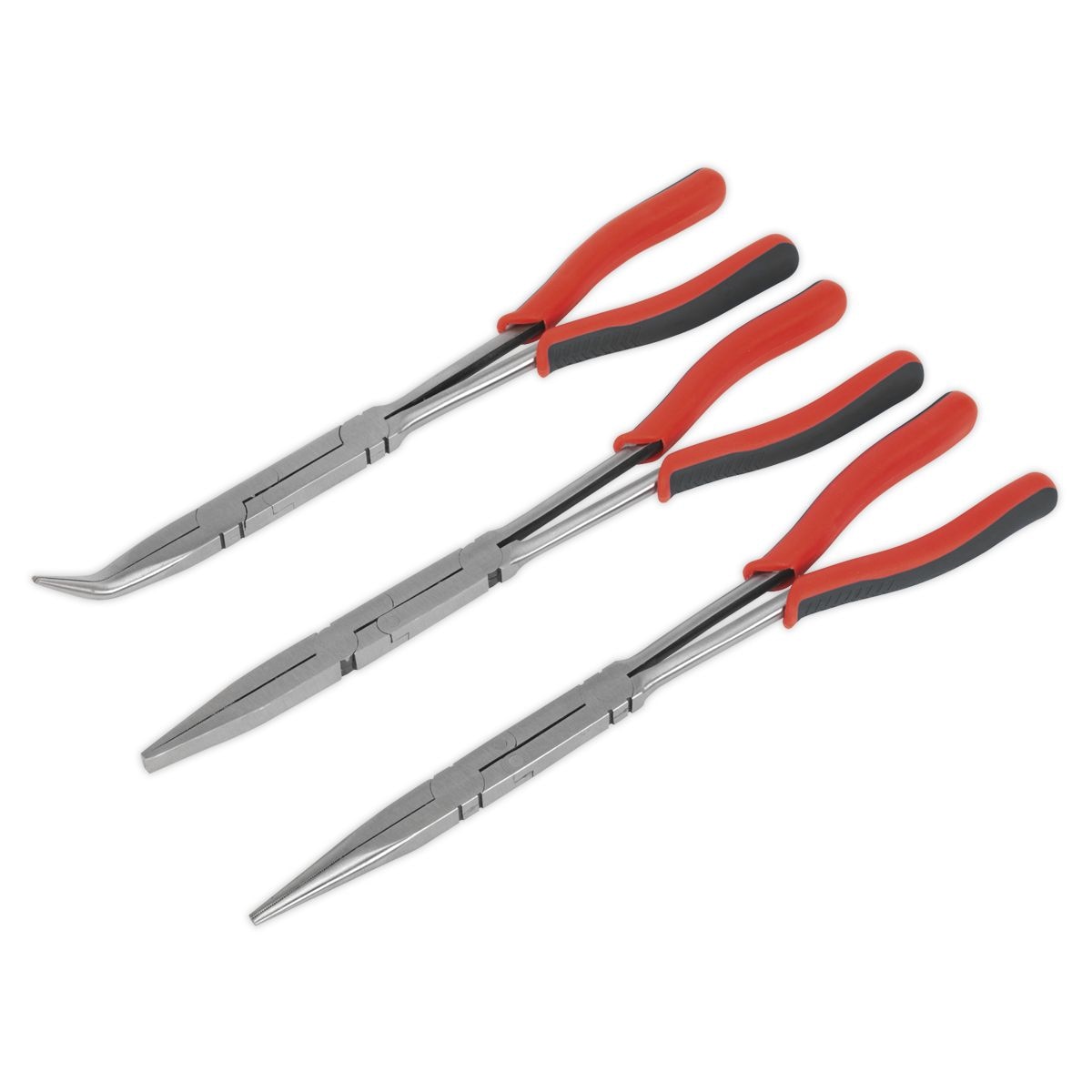 Sealey Premier Long Reach Double Joint Pliers Set 335mm 3pc - Image 1