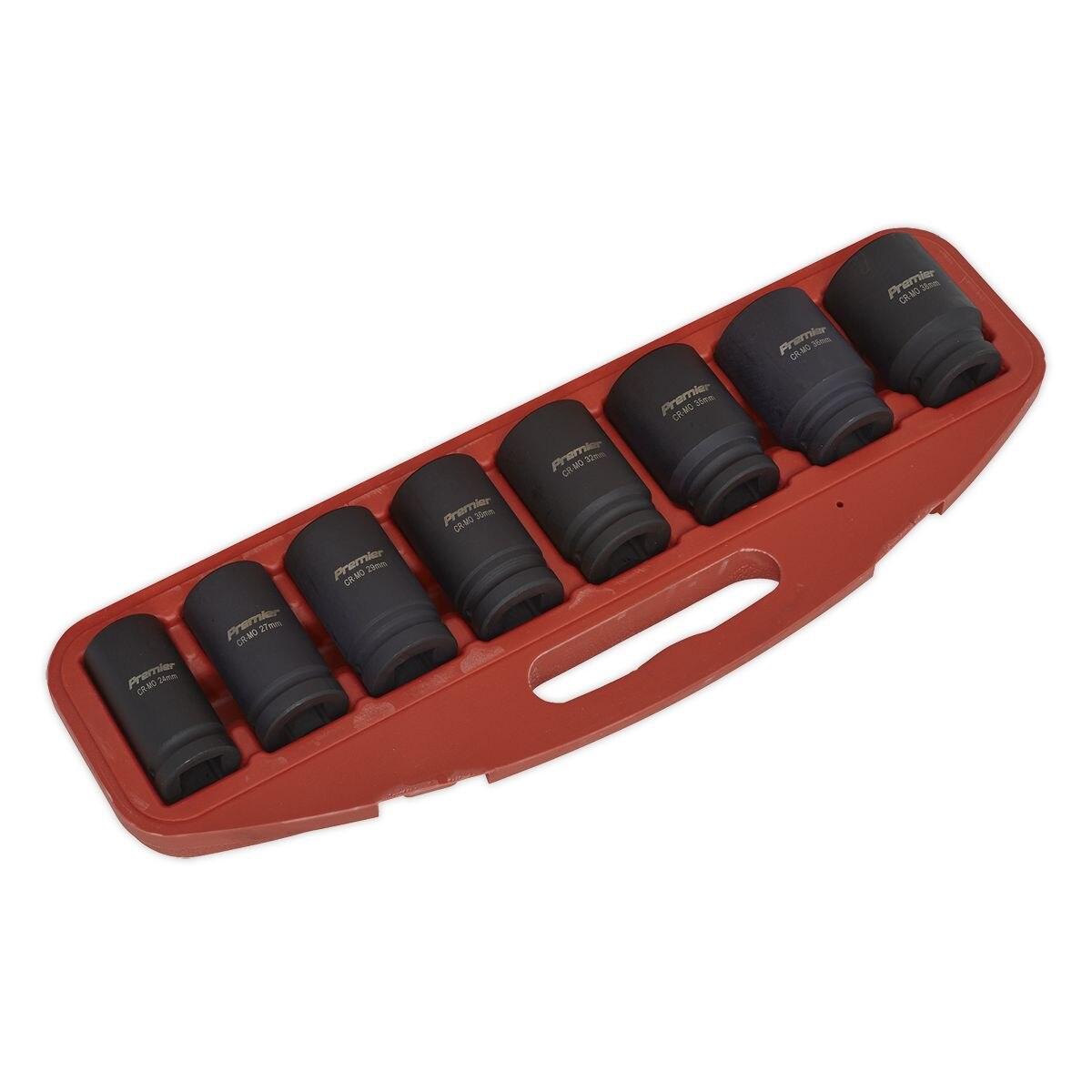 Sealey Premier Deep Impact Socket Set Deep 3/4"Sq Drive 8pc - Image 2